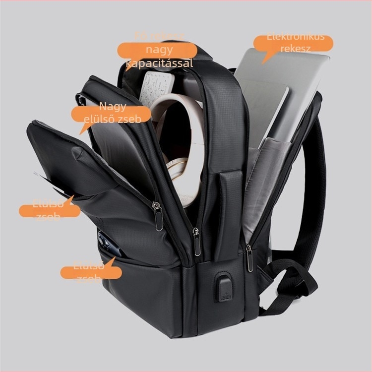 Hátizsák Uniszex Nylon 20-35L Légpárnás Vállpánttal