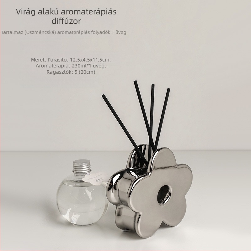 Behanmei kerámiaváza elektroplatált bevonattal — porcelán, könnyed luxus stílus