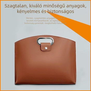 Laptop táska PVC bőrrel, vízálló és bővíthető kapacitás, belső velúr, karcolásvédő fólia a gomboknál