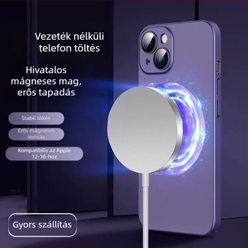 Mágneses vezeték nélküli töltő iPhone 15/16/14/13/12/11/8 Pro-hoz – QC4.0 gyorstöltés