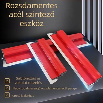 Név nélküli rozsdamentes acél glettelő eszköz belső falak vakolásához