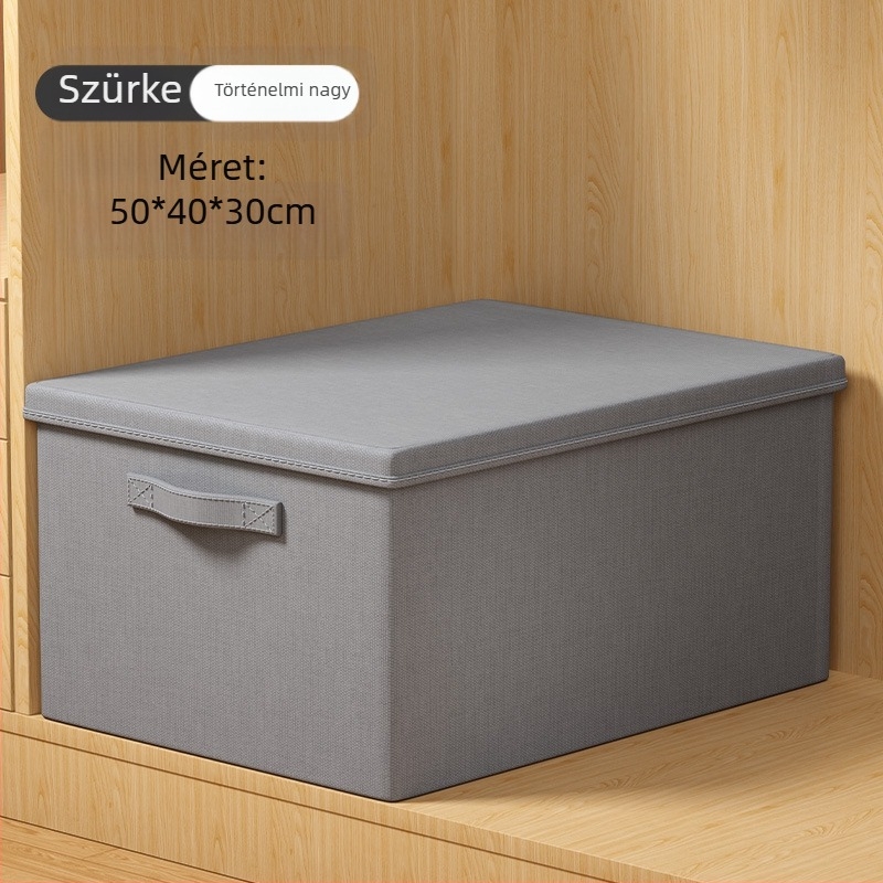 Youna SNX6013 összecsukható ruhatartó doboz, 60–70 L, nem szőtt anyagból, kézi hordozásra