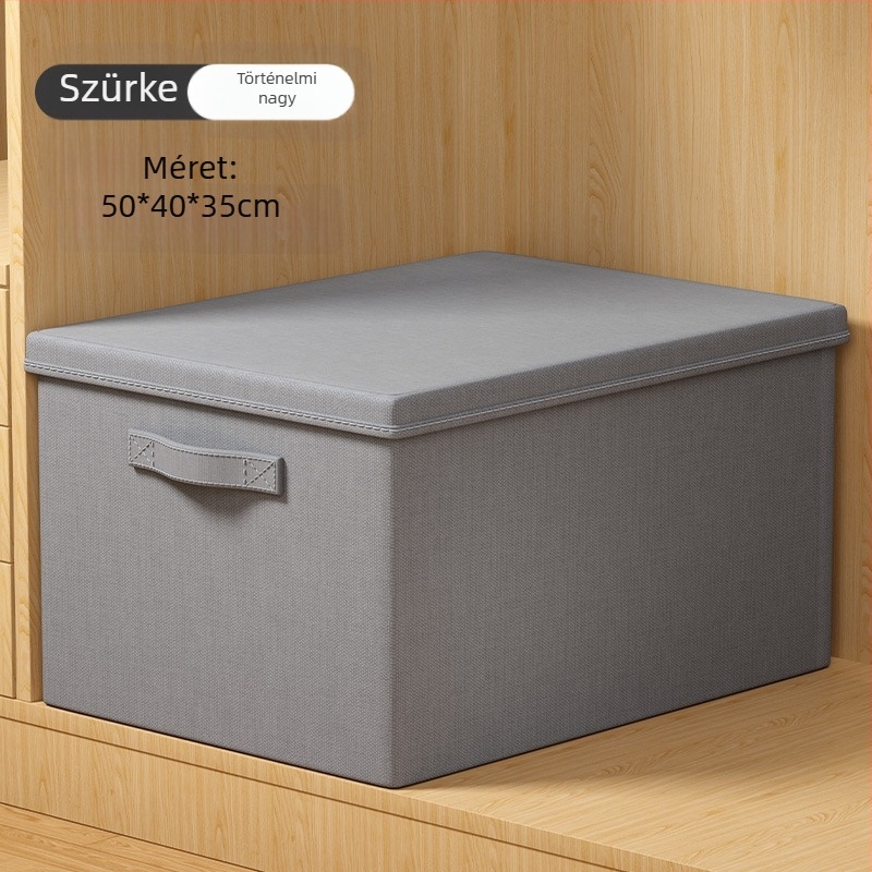 Youna SNX6013 összecsukható ruhatartó doboz, 60–70 L, nem szőtt anyagból, kézi hordozásra