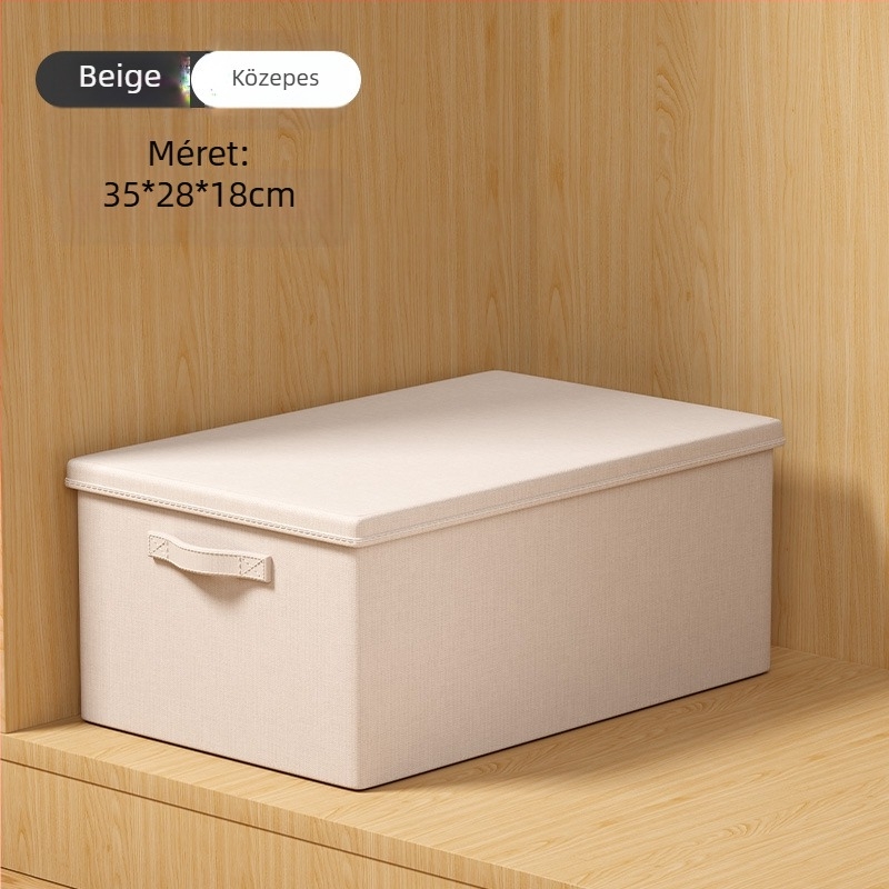 Youna SNX6013 összecsukható ruhatartó doboz, 60–70 L, nem szőtt anyagból, kézi hordozásra