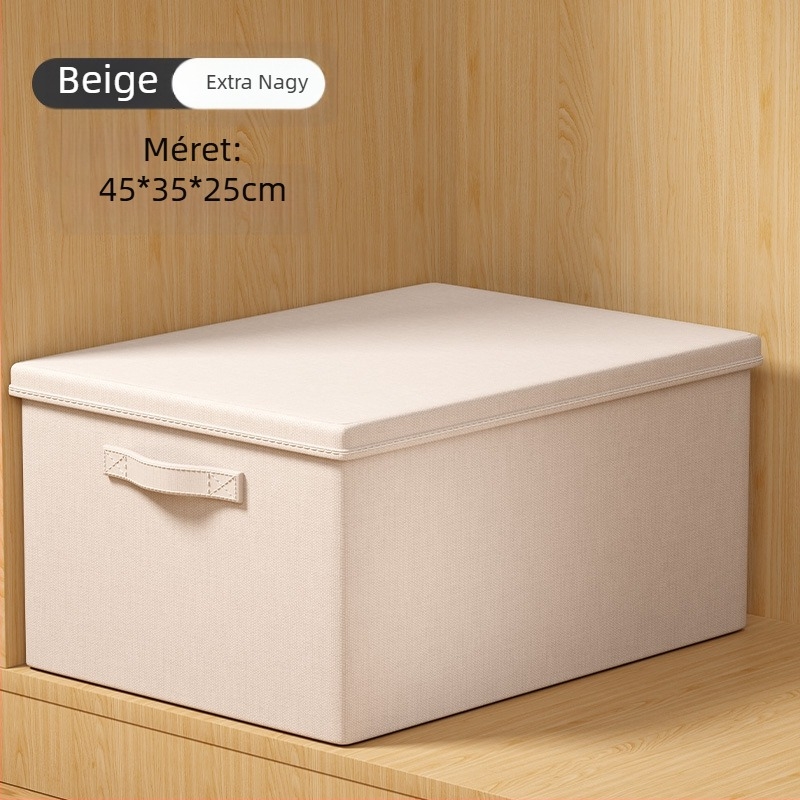 Youna SNX6013 összecsukható ruhatartó doboz, 60–70 L, nem szőtt anyagból, kézi hordozásra