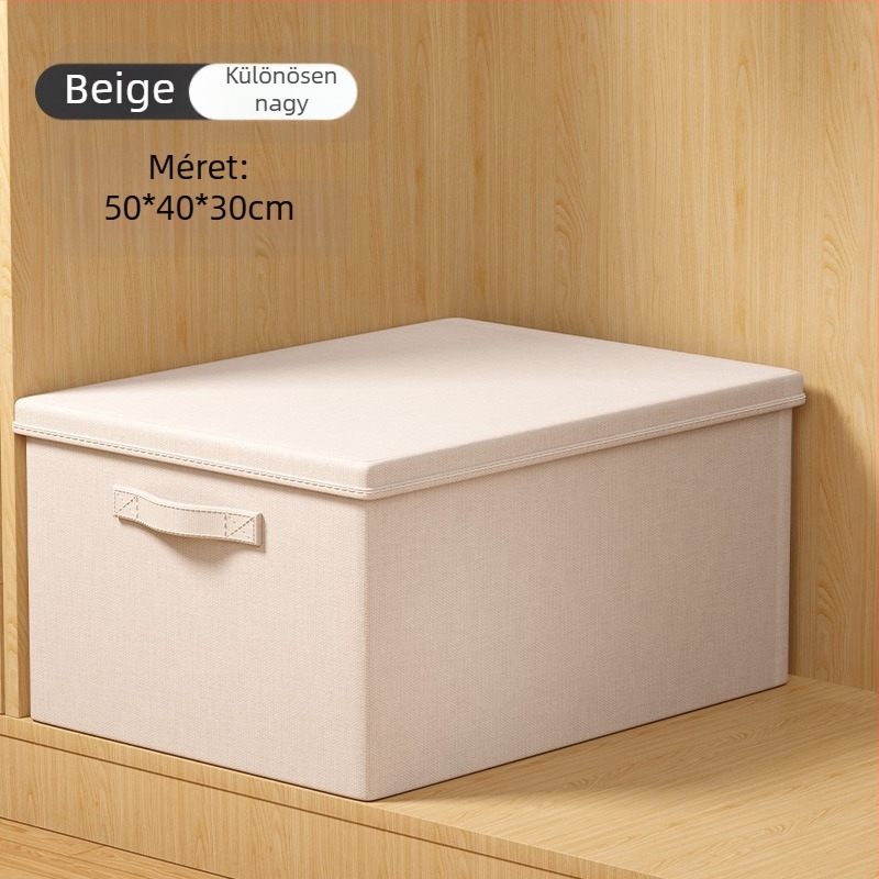 Youna SNX6013 összecsukható ruhatartó doboz, 60–70 L, nem szőtt anyagból, kézi hordozásra