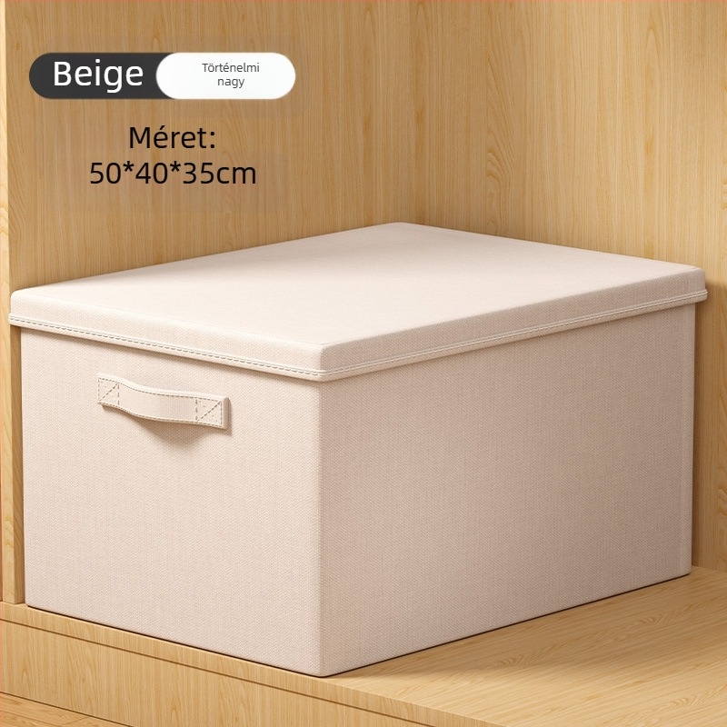 Youna SNX6013 összecsukható ruhatartó doboz, 60–70 L, nem szőtt anyagból, kézi hordozásra