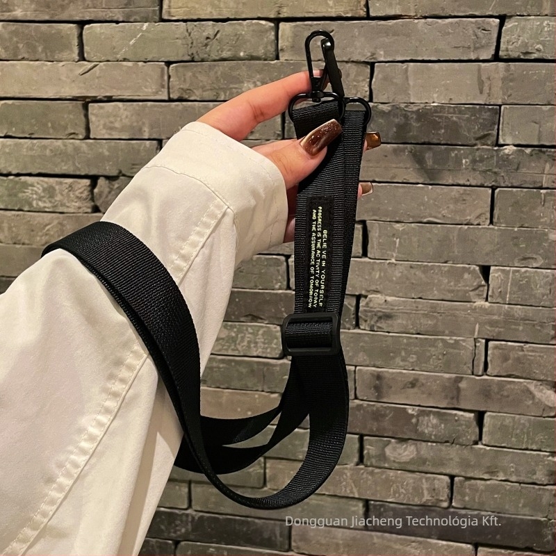 Telefonhoz való lanyard crossbody pánt – uniszex, nejlonból, fém csattal, Jiazhen Márka, nyomtatott logó