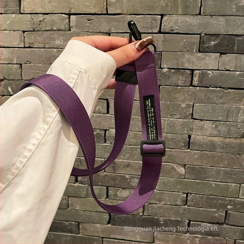 Telefonhoz való lanyard crossbody pánt – uniszex, nejlonból, fém csattal, Jiazhen Márka, nyomtatott logó