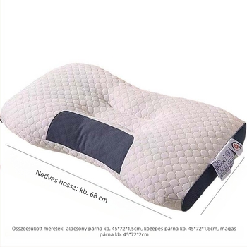 Water Cube Spa párna felnőtteknek, téglalap alakú, poliészter rost töltet, 1 kg, mosható