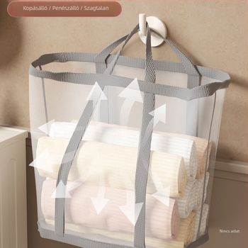 Jiang xu falra szerelhető, nagy kapacitású, összecsukható szennyeskosár