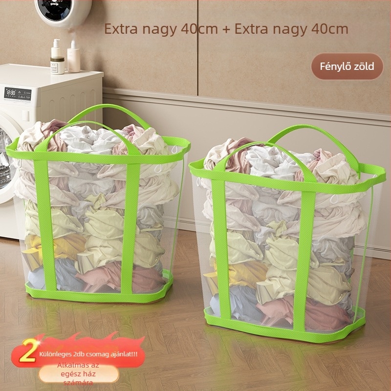Jiang xu falra szerelhető, nagy kapacitású, összecsukható szennyeskosár