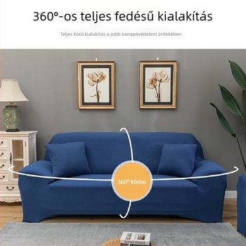 Rugalmas, teljes lefedettségű kanapévédő egyszemélyes kanapéhoz, négy évszakos használat, egyszínű, bársonyos felületű anyag.