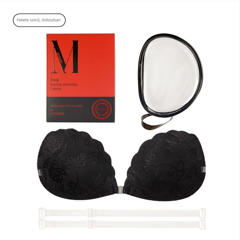 Nylon csipkés melltapasz, Push-Up, négy virág alakú forma, vékony és lélegző, láthatatlan