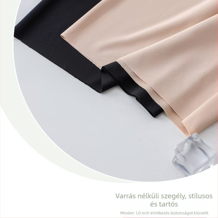 Ice Silk biztonsági rövidnadrág nyárra – Plain weave, középmagas derék, expozíció elleni védelem