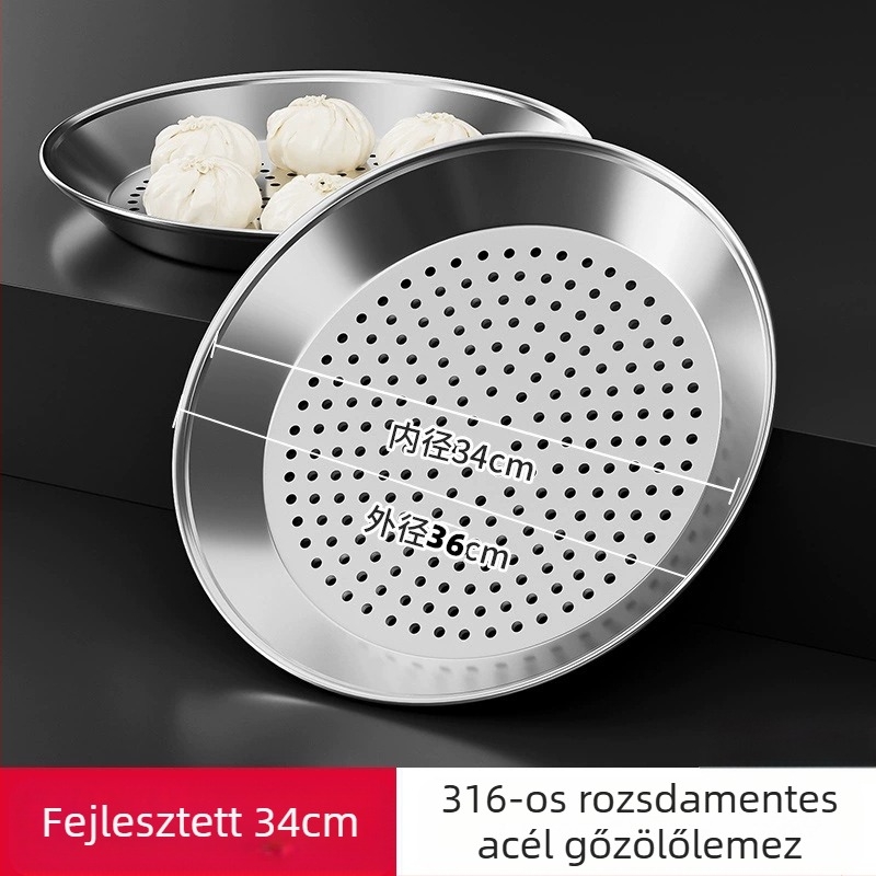 Rozsdamentes acél wok tapadásmentes bevonattal, mély aljzattal, 1 kg, univerzális tűzhelyhez kompatibilis, modern minimalist stílus
