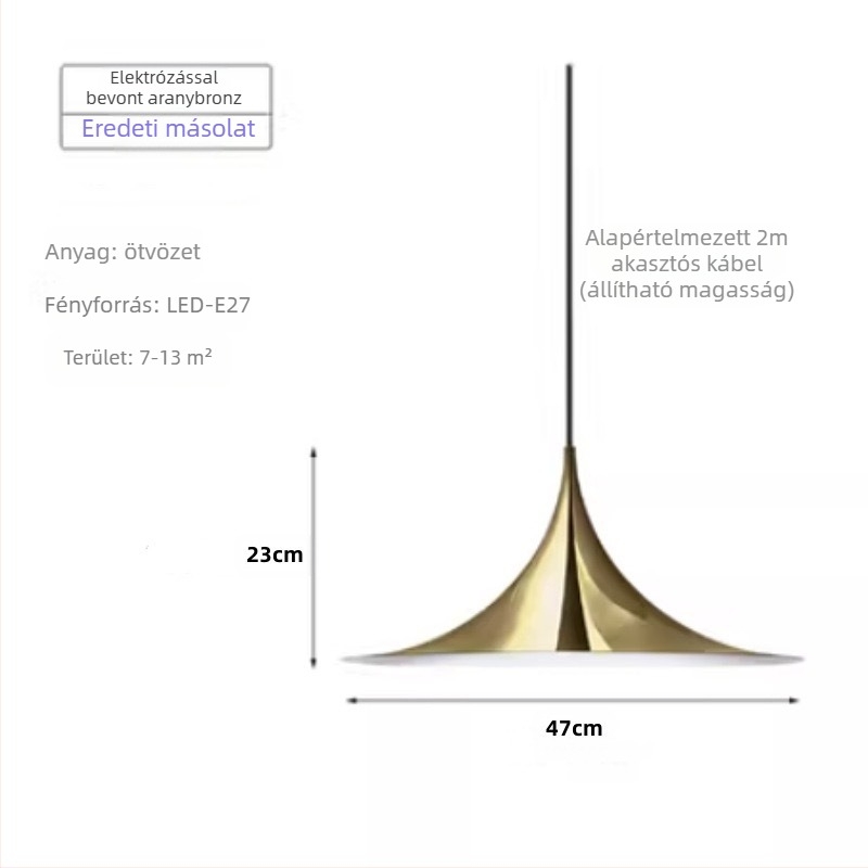 Kovácsoltvas csillár LED-del, 1 fényforrás, 220V, étteremhez