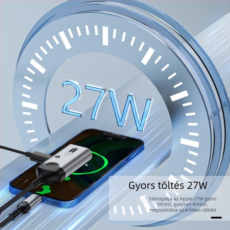 HCINOO MH391/MH392 két-az-egyben fejhallgató audioadapter töltéssel, kompatibilis Apple x-14