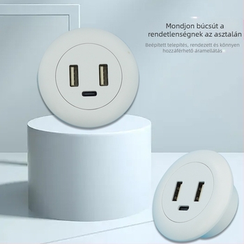 Dianpudun beépített asztali USB töltőaljzat 5V/12V DC kimenettel