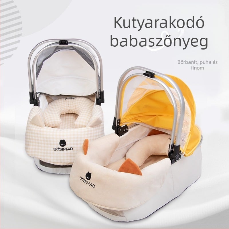Bosimao Kisállat Babakocsi Oldalmat - Négy Évszakos Univerzális Téli Meleg Matrac, Textil Anyag, 3 Részes Készlet Kutyáknak