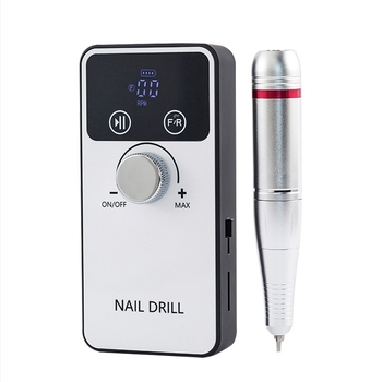 Hordozható USB töltésű körömcsiszoló a halott bőr eltávolítására és a köröm felszínének csiszolására; körömfelület-csiszoló eszköz; anyag: műanyag + rozsdamentes acél; nettó tartalom: 527