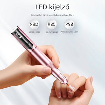 Hordozható körömcsiszoló toll – hosszú élettartamú manikűr eszköz, DF115, Duofu, Shenzhen eredetű, hazai márka, nem importált