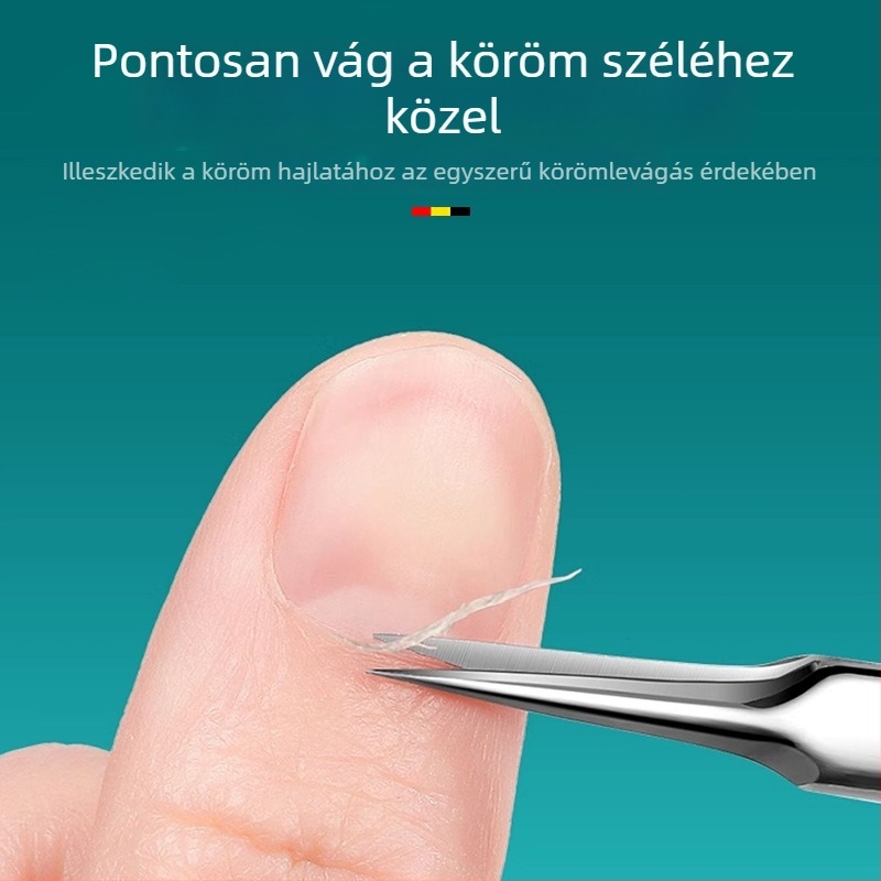Emperor Rozsdamentes acél körömágyolló ultranéles vékony pengékkel, professzionális manikűrhöz, a körömágy és a holt bőr vágására