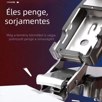 Mini összecsukható körömvágó, magas minőségű rozsdamentes acélból, hordozható otthoni használatra.