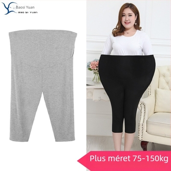 Kismama cropped leggings hasi támasz, 100% Modal, szoros illeszkedés