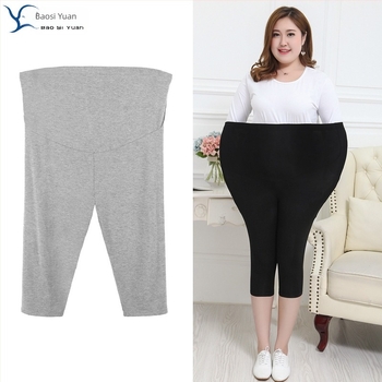 Kismama cropped leggings hasi támasz, 100% Modal, szoros illeszkedés