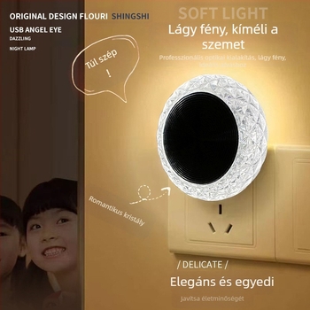 Angel Eye USB autó környezeti fény – több színű hangulatvilágítás otthonra és az autó dekorációjához, vezeték nélküli