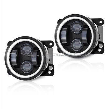 LED ködfény Jeep Wranglerhez – beépített, első lökhárítóhoz, off-road; LED fényforrás, alumínium ötvözet ház, 6000K, IP védettség