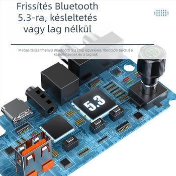 C36 Bluetooth 5.3 digitális kijelzős vevő, RCA, optikai és koaxiális, USB és AUX interfészek; USB-meghajtóról MP3 lejátszás támogatott; Plug and Play; 10 m hatótávolság