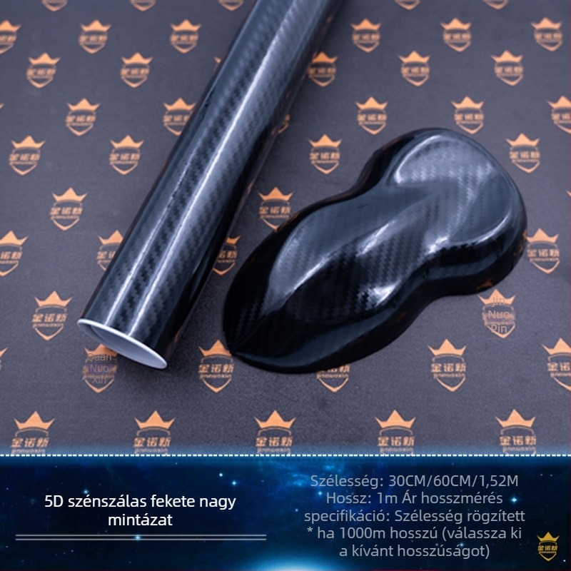 5D szénszálas film teljes autóhoz; színt váltó fólia; szénszálas minta; UV védelem 30%; hőszigetelés 30%