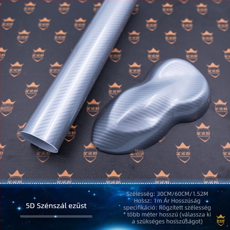 5D szénszálas film teljes autóhoz; színt váltó fólia; szénszálas minta; UV védelem 30%; hőszigetelés 30%