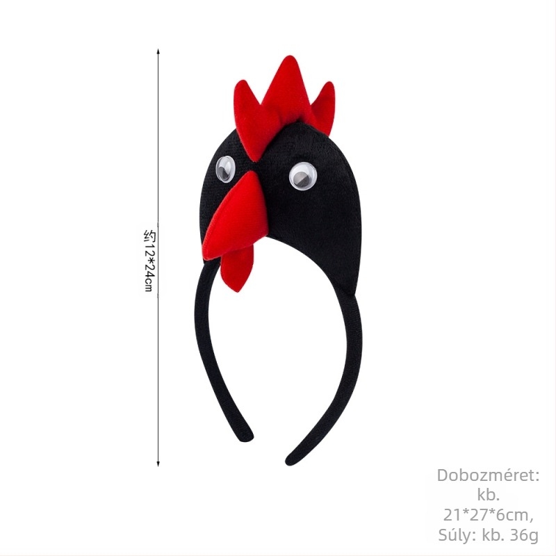 Gyerekeknek készült karikatúra motívumú hajpánt, műanyagból, kézzel készített, berakás nélküli, gyerekeknek alkalmas