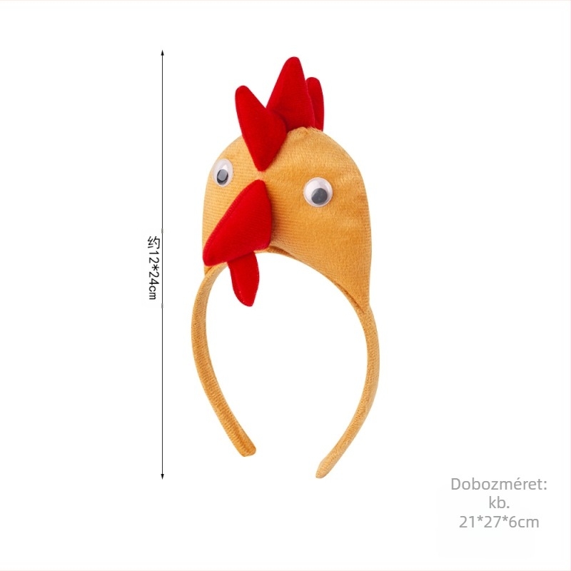 Gyerekeknek készült karikatúra motívumú hajpánt, műanyagból, kézzel készített, berakás nélküli, gyerekeknek alkalmas