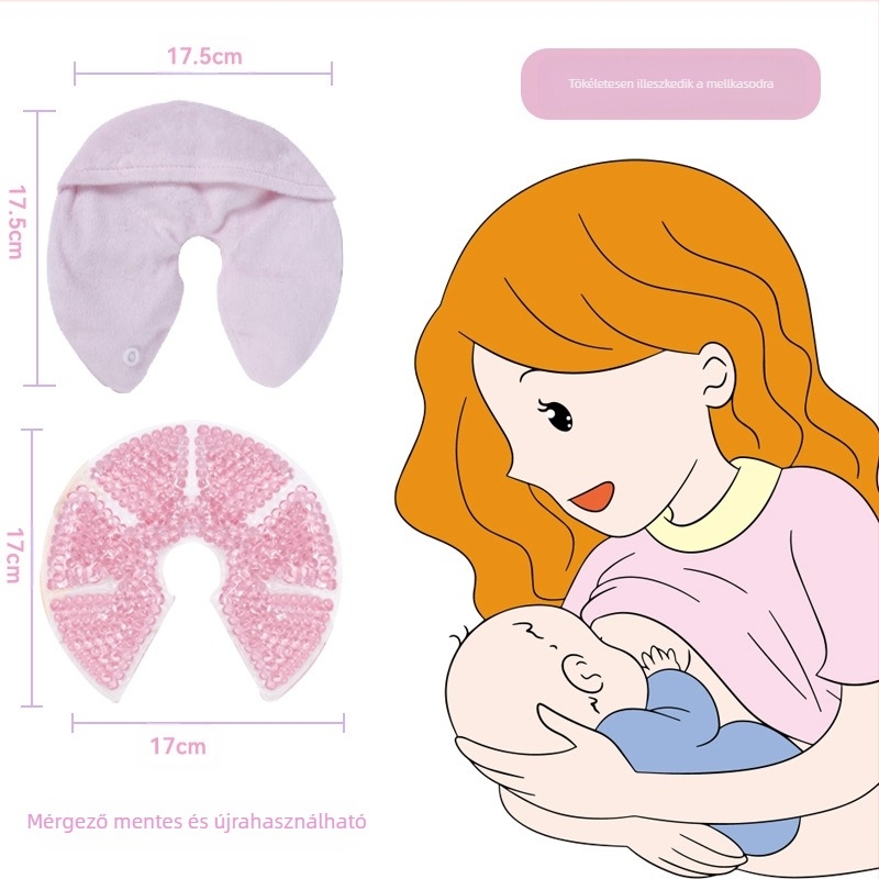 Emlő meleg- és hideg kompressziós párnák szoptatáshoz, 310 g páránként, 40–50 pár a dobozban