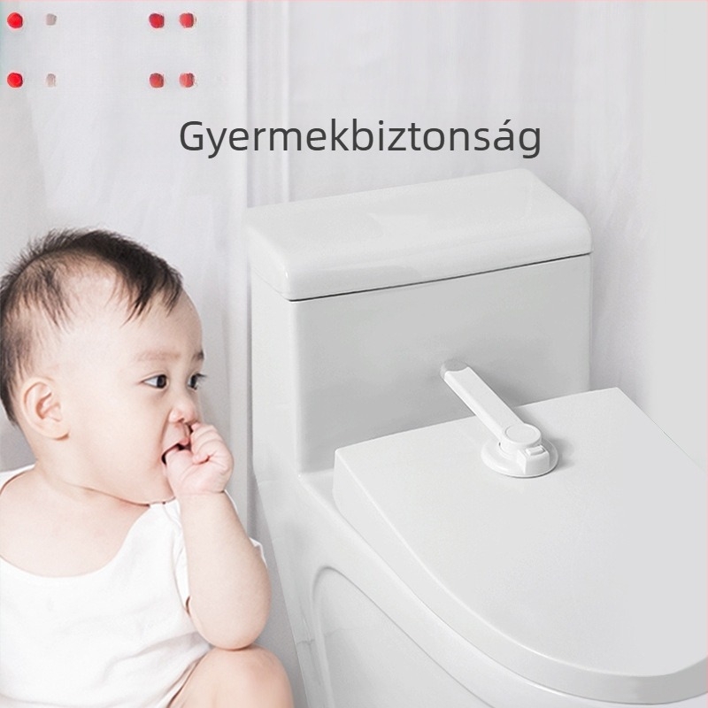 Baba WC fedélzár otthoni használatra – Gyermekbiztonsági csat, nyitás elleni lánc (Nem importált; Márka: Más; Eredet: Nincs; Csomagolás: Egyéb; Vonalkód: Egyéb)