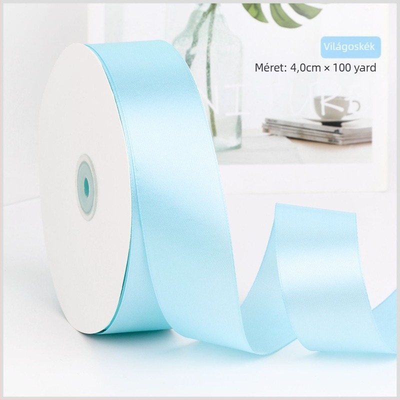 Boming poliészter DIY szalag – esküvői csomagoló szalag virágok és torták csomagolásához, dekoratív használat