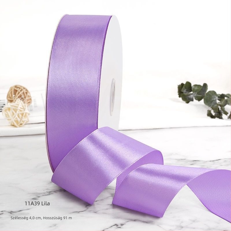 Boming poliészter DIY szalag – esküvői csomagoló szalag virágok és torták csomagolásához, dekoratív használat