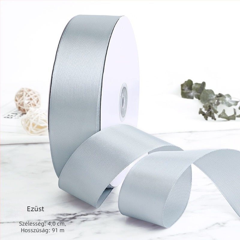 Boming poliészter DIY szalag – esküvői csomagoló szalag virágok és torták csomagolásához, dekoratív használat