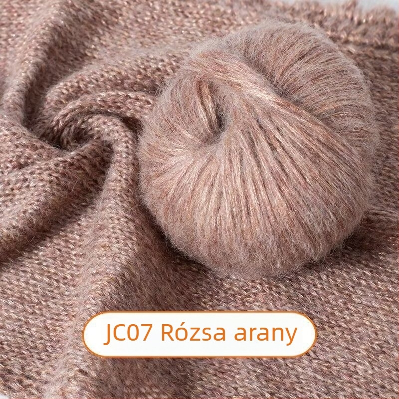 Mohair fonal – lélegő forgás, Reunion vonal, kézi kötéshez, spray-mohair, Blue Tears