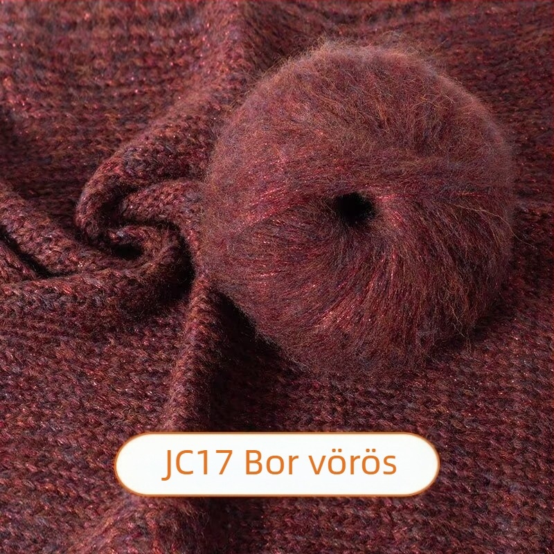 Mohair fonal – lélegő forgás, Reunion vonal, kézi kötéshez, spray-mohair, Blue Tears