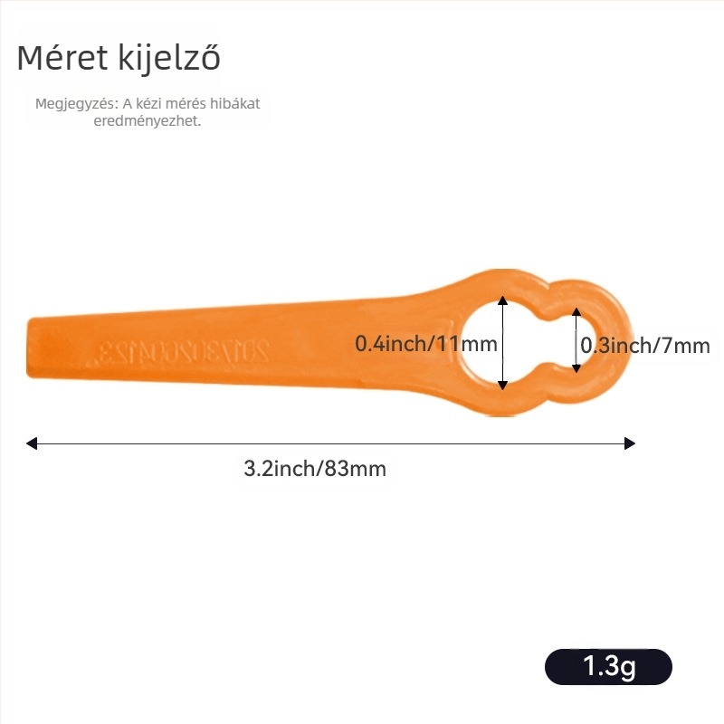 Műanyag penge fűnyíróhoz - univerzális cserealkatrész - Realistic (Márka: Realistic; Alkalmazás: fűnyíró; Testreszabás: Nincs)