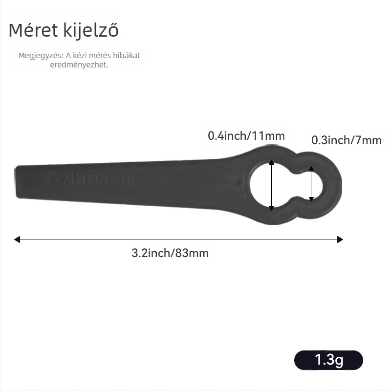 Műanyag penge fűnyíróhoz - univerzális cserealkatrész - Realistic (Márka: Realistic; Alkalmazás: fűnyíró; Testreszabás: Nincs)