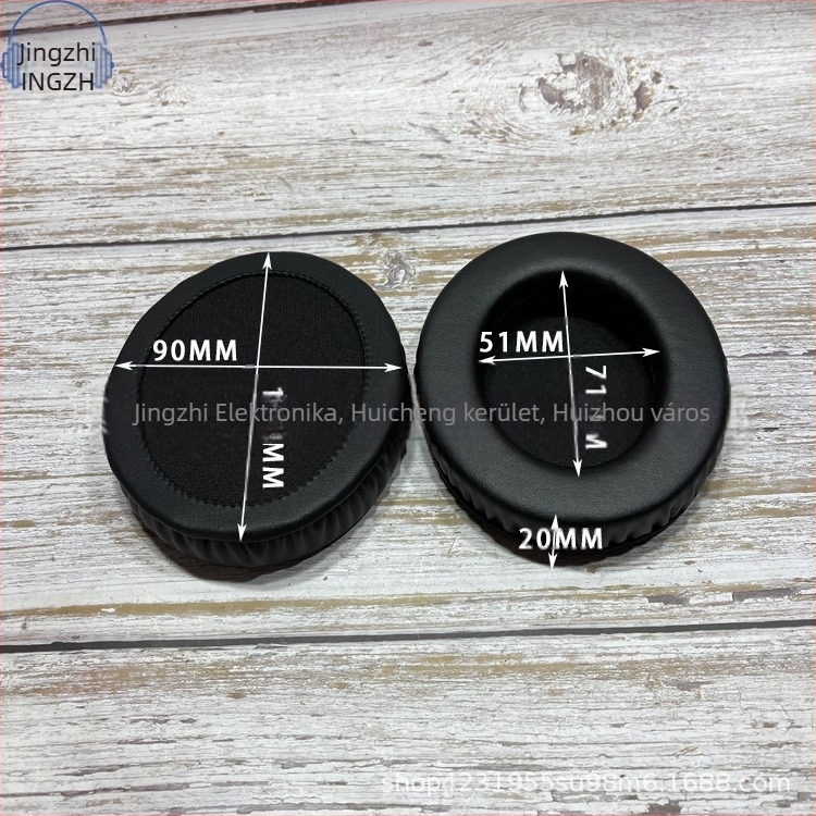 Marker Ellipse fülhallgatófedél ovális formához, párnázott bőr, varrott kivitelezés, kompatibil ovális fejhallgatókkal