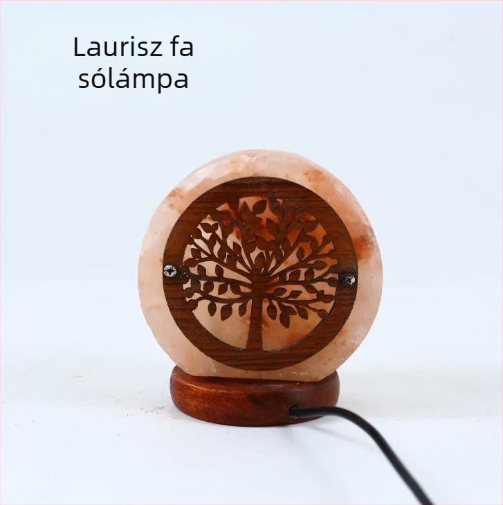 Himalája sóslámpa USB piramis lámpa, éjszakai fény a hálószobába