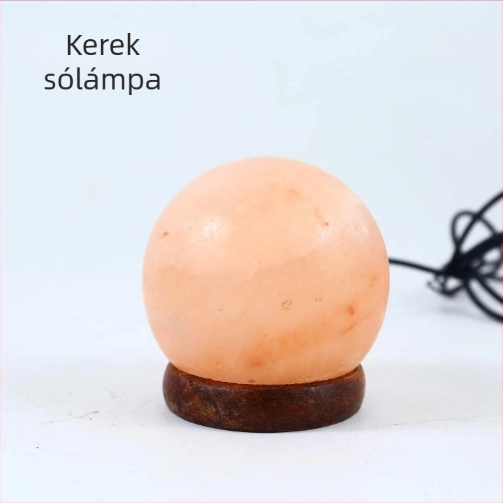 Himalája sóslámpa USB piramis lámpa, éjszakai fény a hálószobába
