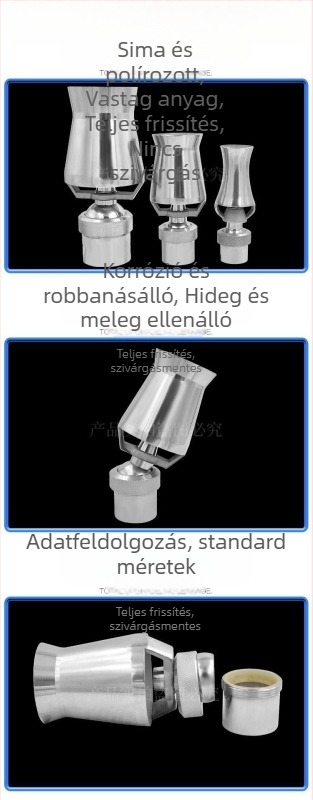 Szökőkúti fej, teljesen rézből, 304 rozsdamentes acél, univerzálisan állítható, jégtorony-fa design tájképekhez